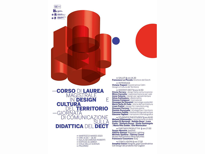 Presentazione del corso di Laurea Magistrale in Design e Cultura del Territorio