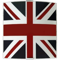 UK FLAG APPLIQUE 26X26 VETRO 1X E27